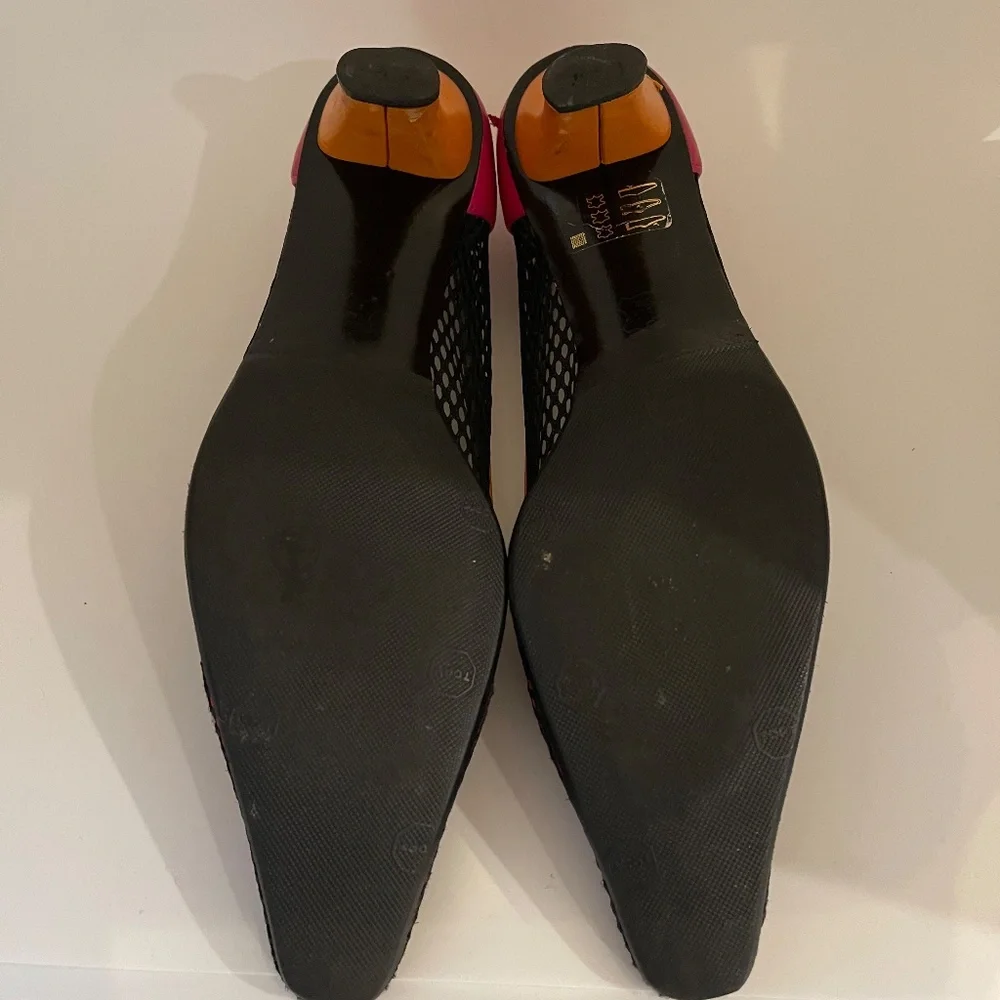 Charles Jourdan (Paris) Mesh/Leather Dress Shoe - Picture 6 of 8